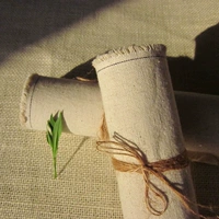 2 # vải lanh ZAKKA gió Phong cách Hàn Quốc dày cotton màu xám gai trắng DIY tay vải giải phóng mặt bằng một nửa giá vải cotton hàn