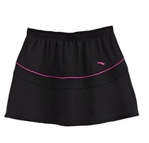 Cabbage Li Ning Womens Sports Skirt Badminton Skirt Anti-gown Dress Running Skirt ASKE008