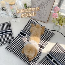 Dog pad pet sleeping pad cat and dog cage pad four seasons universal machine washable soft pad small and medium kennel sleeping pad floor mat