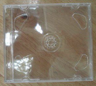 08 Transparent CD Box Double Disc Loaded CD Box Packaging Double-Mounted Square CD DVD Box