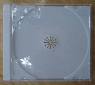 08 white bottom disc disc box square white single VCD Box DVD box single disc disc box
