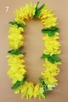 Hawaiian garland set Stage costume Hula matching garland
