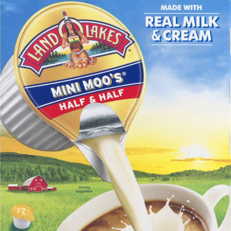 Shoot 2 pieces 22 04 Lando Lake half fat plain low fat cream ball Coffee Mate non-phytofat split disassembly
