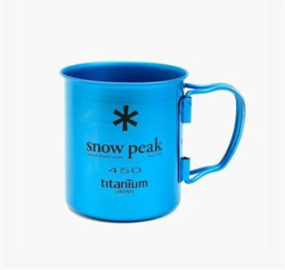 Snowpeak SnowPeak Monolayer Blue Colorful Purple Titanium Cups Outdoor Camping Water Glass 450ml MG-043 H-Taobao