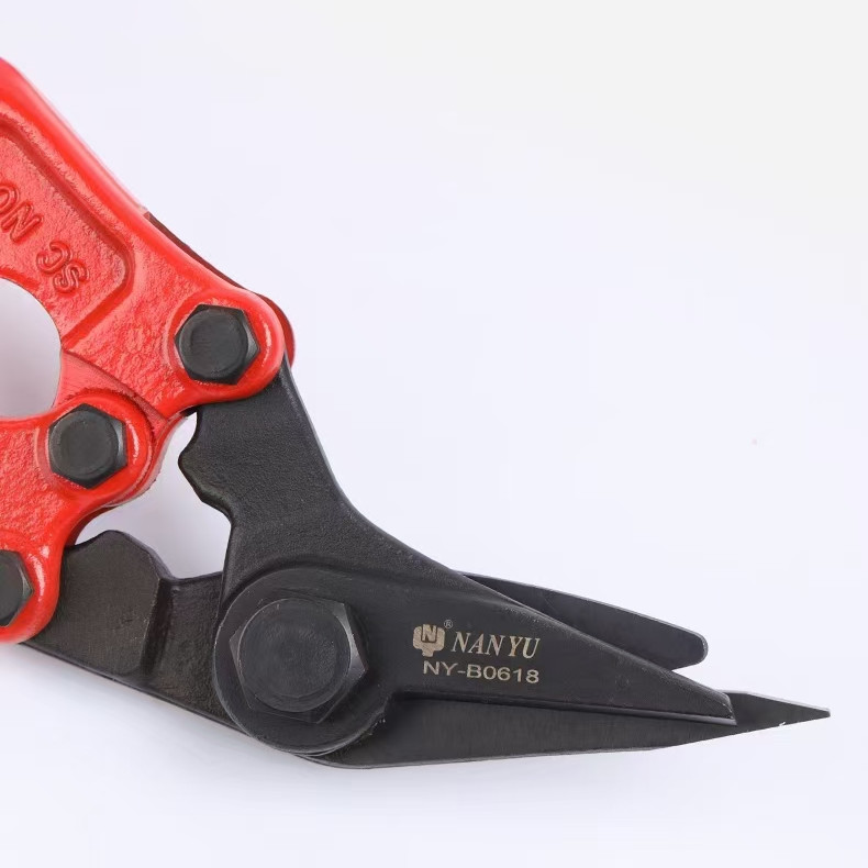 Taiwan Nanyu Forging Industrial Grade Powerful Steel Band Scissors Screen Sheet Iron Sheet Aluminum Alloy Professional Use Cut Dongliang