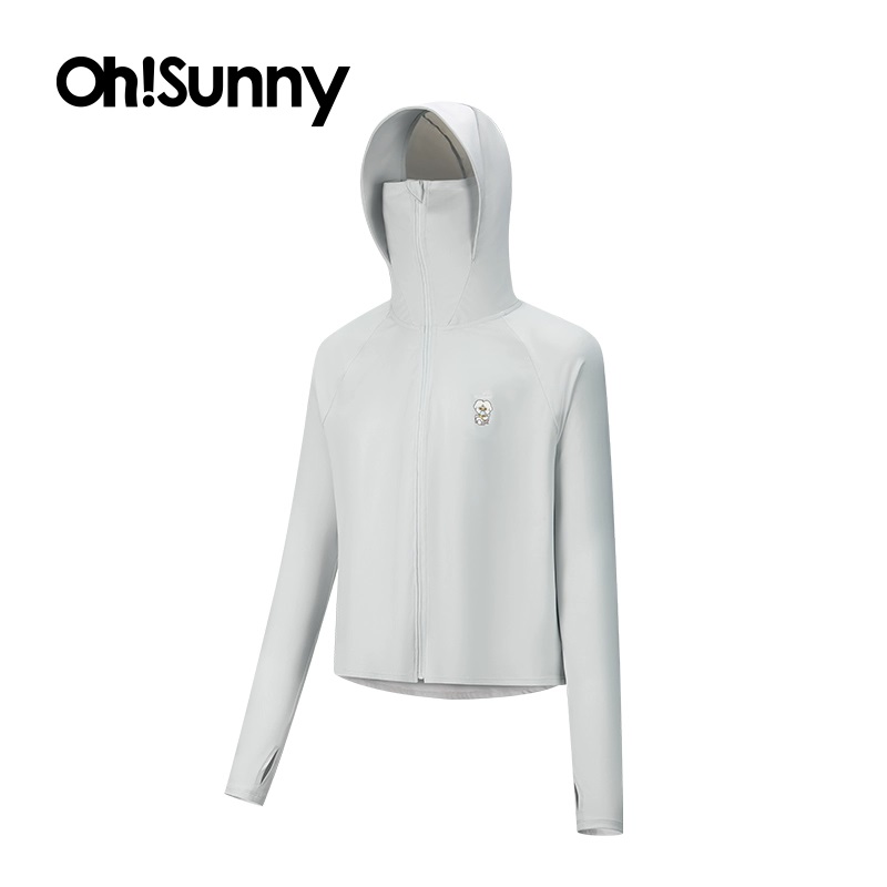ohsunny凉感防晒衣女夏季户外轻薄舒适透气宽松显瘦护手背防晒服