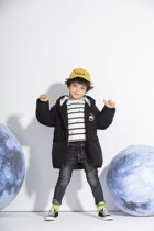  Webster childrens down jacket boys mid-length thickened hooded with eyes Ultraman boy boys 908018