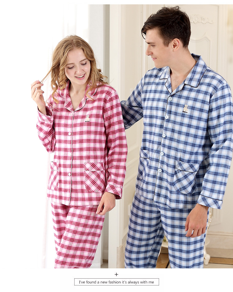 [Mã phá vỡ 钜 惠] Bộ đồ ngủ cotton dài tay tiêu chuẩn Mỹ mùa xuân và mùa thu có thể mặc đồ cotton kẻ sọc tại nhà mùa hè đồ pijama