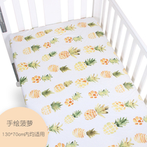 ins new Nordic pure cotton knitted baby bed sheet neonatal bedding baby sheets childrens mattress cover