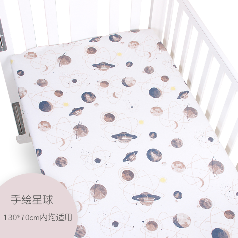Giường cũi cotton đan Bắc Âu bedding Bộ đồ giường trẻ sơ sinh tấm trải giường trẻ em - Túi ngủ / Mat / Gối / Ded stuff gối cho bé 2 tuổi