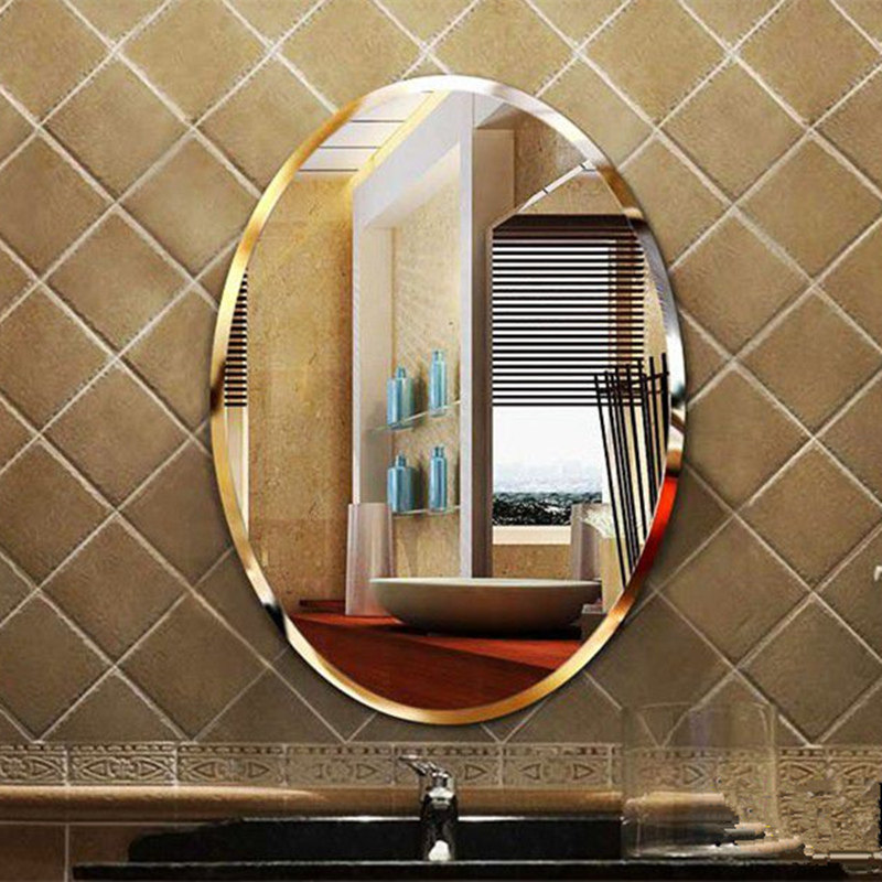 Oval wall mirror open-hole counter mirror Bathroom Bathroom Toilet Bathroom Bathroom Bathroom Bathroom Bathroom Bathroom