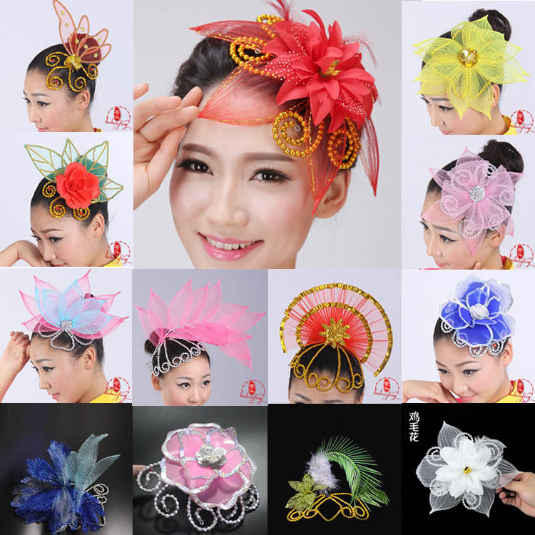 Special Price Dance Headwear Opening Dance Head Accessories Modern Dance Head Accessories Classical Stage Headwear Performance Head Flowers Shoots Song Headwear