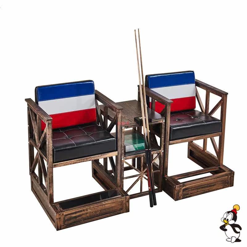 Multifunction table Billiard Table Sofa Seat Ballroom Club Commercial Small View Ball Sofa Chair Subleather Solid Wood Chair