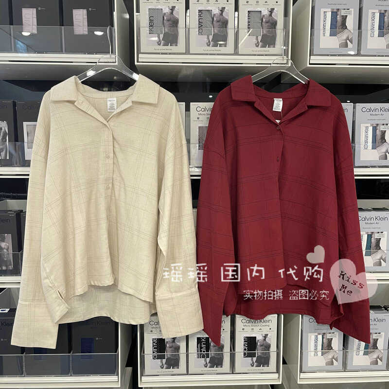 Ck Domestic 24 Autumn/Winter Women's Pure Cotton Flannel Loose Homewear Pajamas Qs7247 Pajama Pants Qs7246