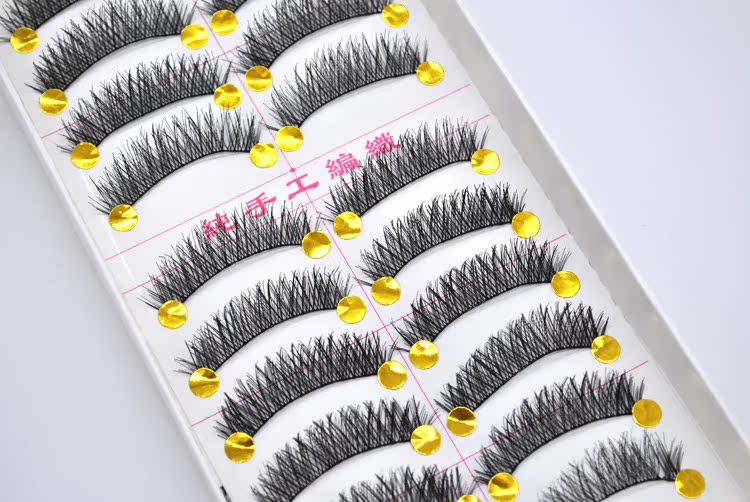 Lông mi giả dày để gửi keo dán mười đôi bông cuống chụp ảnh cưới trên lông mi mi giả vacosi