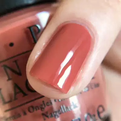 OPI Nail Polish anti-counterfeiting version quick-drying long-lasting Washington series evening red earth orange W58 dirty orange