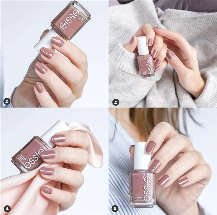 Sơn móng tay Mỹ essie 1129 Quần áo Tùy chọn sô cô la đỏ nâu trắng cà phê đất sét - Sơn móng tay / Móng tay và móng chân nail màu đỏ