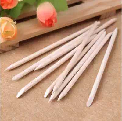 Nail tool supplies point drill wooden stick Beech stick clean nail seam recommended sticker Press stick