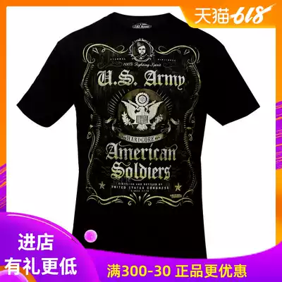 Special offer US 7 62 dsign outdoor personality printing army fan pure cotton short-sleeved t-shirt men's #1347 bag