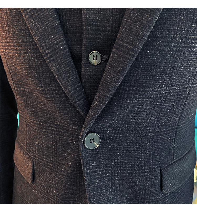 Description Picture 5 of itemYIWUMENSA Handsome Black Plaid Tailor-Made Men Suits Formal Business Slim Fit Prom Daily Smoking Tuxedos Gentlemen Ropa Hombre