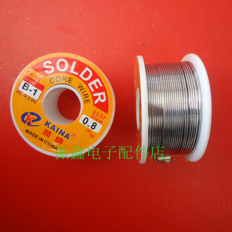 Keena 100g low temperature soldering 0 8mm small roll welding tin wire with tin volume %63 ° high brightness welding tin wire