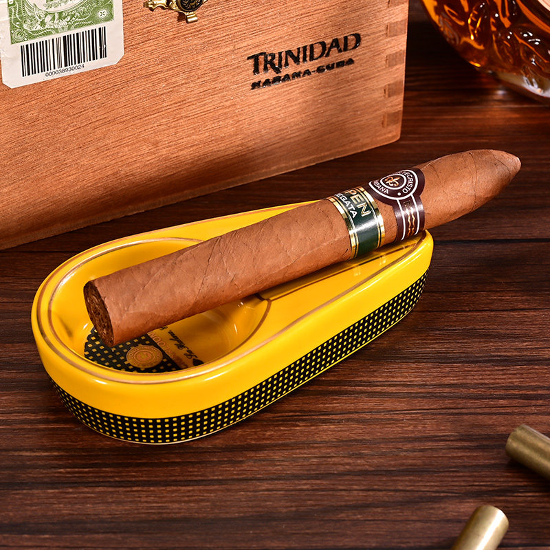 Eggplant Cigar Ashtrays Ceramic Personality Fashion Cigar Lighter Portable Snow Plus Smoke Cylinder Living Room Home Ashtrays-Taobao