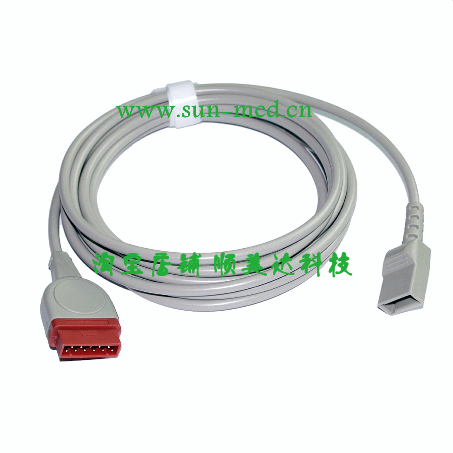 GE monitor has a blood pressure cable connection wire transfer to Yuit Utah interface