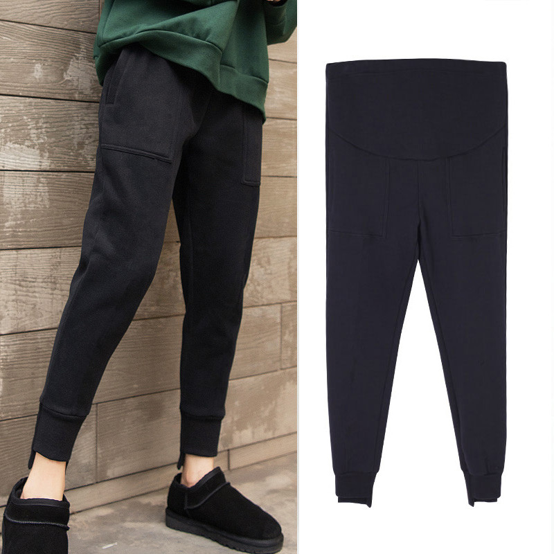 Maternity pants ins net red fashion 2021 new maternity clothes autumn and winter Harem pants outer wear trousers spring and autumn season