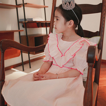 Dolls love beauty spring and summer new custom small children Princess bubble sleeves sweet birthday sixty-one dress