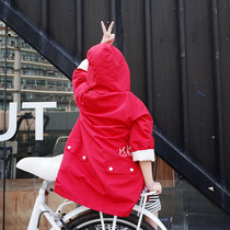 Doll love beauty autumn and winter new autumn men and women children windbreaker long weatherproof jacket cardigan