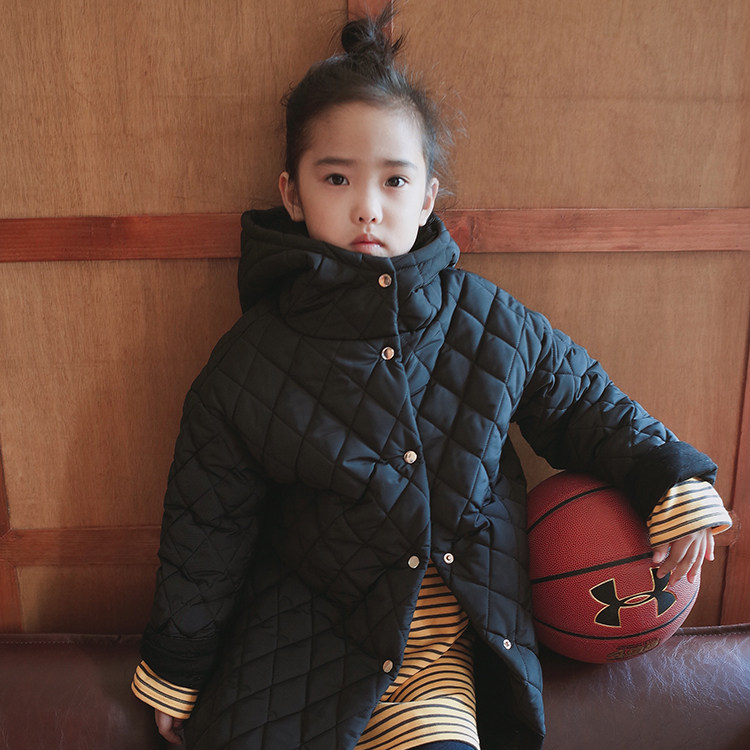 Doll love the new male and female children thicken long edition warm and raincoat coat coat cotton clothes