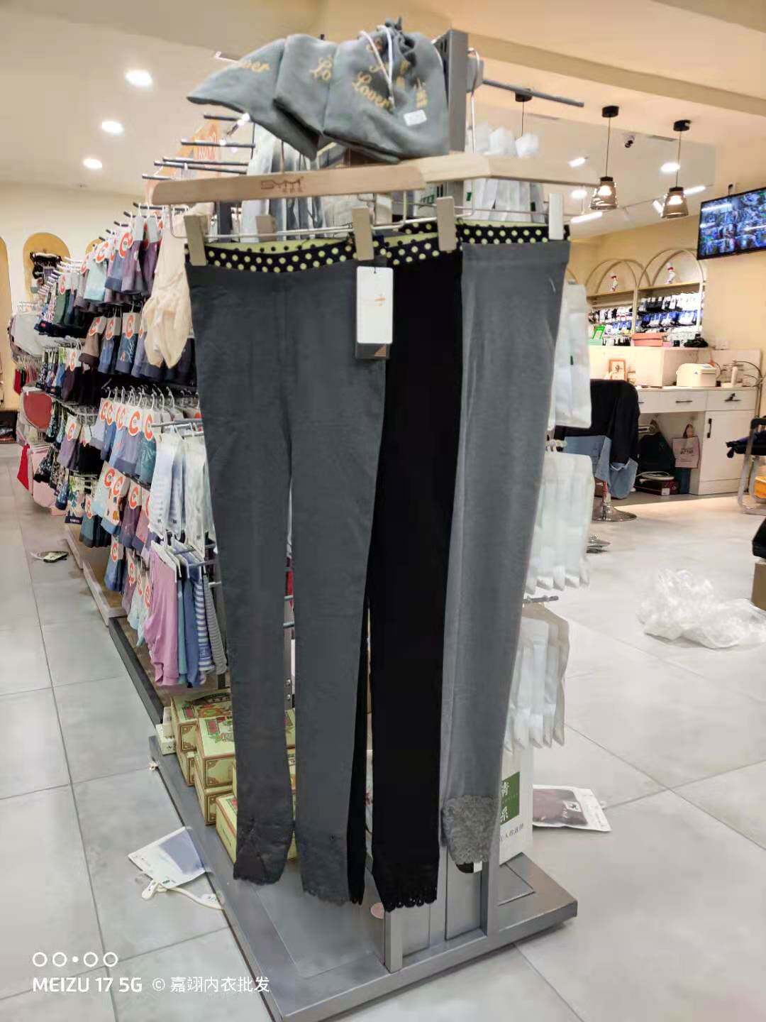 Long leopard 8210 discreet reduction of black pants lady outside wearing underpants with thin outside wearing inner lap lace pants-Taobao