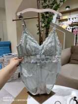 Bra set French ultra-thin rabbit ear cup R001 ladies AB gathers beauty back without steel ring lace small chest underwear summer