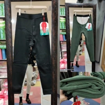 Mens medium thick knee pads waist warm pants single layer plus velvet Wormwood plush pants cotton Shengmei 70225 70225B