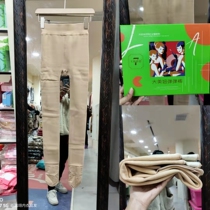 Womens foot leggings socks bouncing pants seven streets secret language 9100-1 autumn and winter New products plus velvet warm legs stockings
