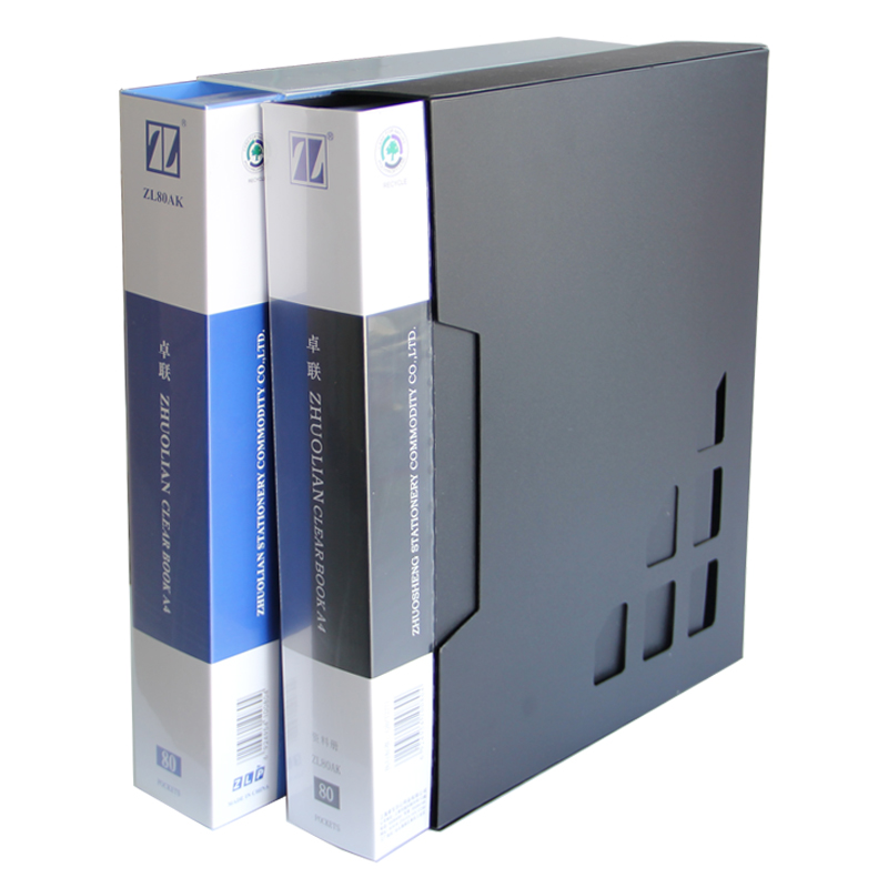 Wholesale Zhulian Card ZL80AK inserts folder A4 80 pages Data Book transparent brochure Plus shell-Taobao