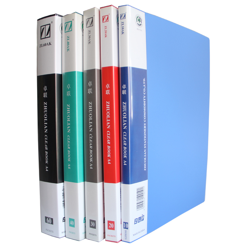 Manufacturer Direct sales Zhulian A4 10 pages Information Book ZL10AK inserts folder transparent insert page information brochure-Taobao