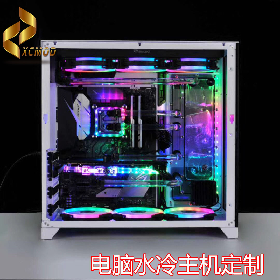 Xin Chen MOD i7 9700K 2080Ti 2080Ti Bauhaus 011 Games Two-style water cooling desktop assembly computer host
