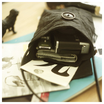 Brain cloth new original design portable dark multi-layer small satchel bag imported from Japan wire fabric mens bag