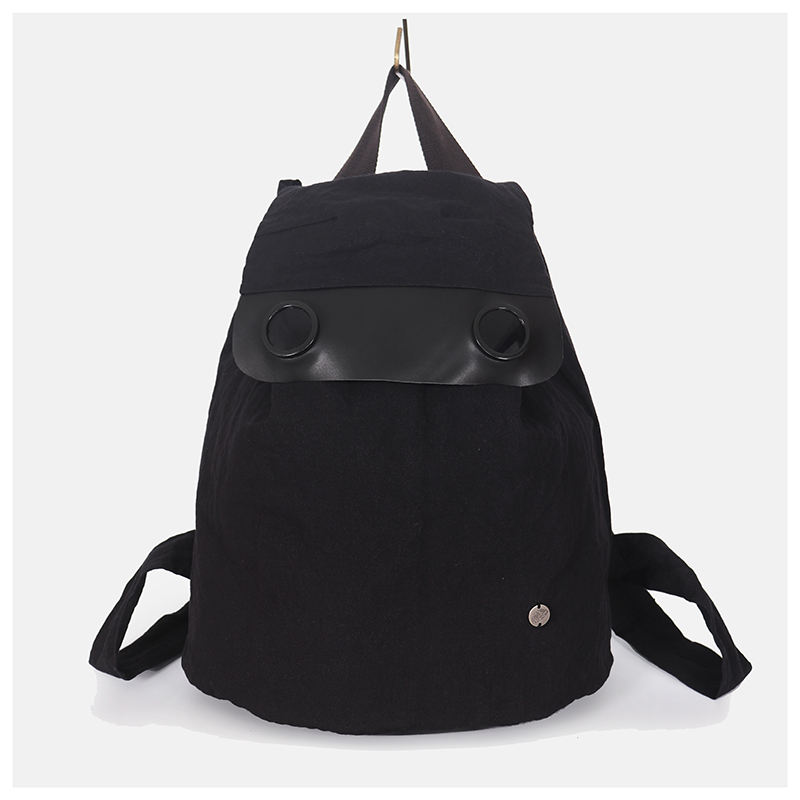 Brain cloth original large-capacity backpack men's simple women's backpack niche design dark travel bag Japanese ins