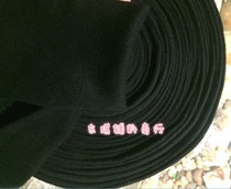 Black adult autumn clothes cuffs Baby foot mouth threaded mouth seamless cylindrical cotton elastic ribbed fabric ribbed one meter