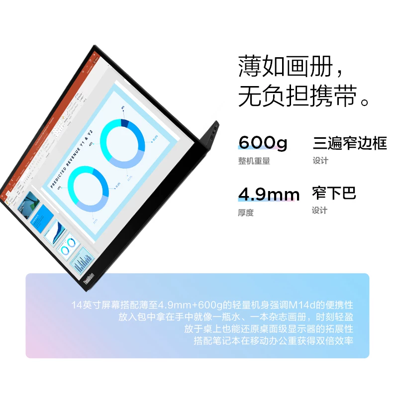 [Мобильный офис] Портативный монитор Lenovo ThinkVision M16/M15, переносной экран