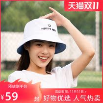 Lenovo small new fishermans hat men and women summer sun hat outdoor sunscreen hat cotton breathable foldable