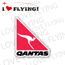 I love flying) Australia Express QF travel boarding CREW trolley case sticker tide sticker