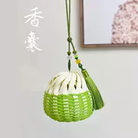 Маленькая ароматная сумка роттана, сумка для материала ручной работы широкая бумага Раттан сплетен китайский стиль украшения фестиваль лодки в середине фестиваля