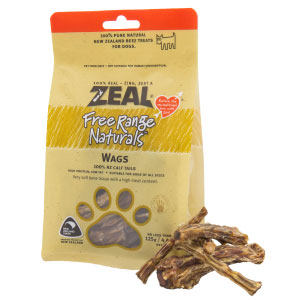 New Zealand ZEAL pet pooch genuine bone snacks calf tail bone Wags grinding teeth 125 gr 22 2