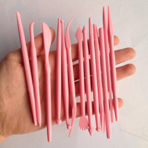 Ultra-light clay parent-child children handmade diy Fondant cake Baking Tools Accessories 14-piece set Pink
