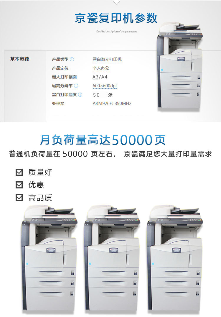 Máy photocopy đen 5050 máy photocopy đen trắng 5050 Copier A3 Sao chép bản in mạng quét màu - Máy photocopy đa chức năng