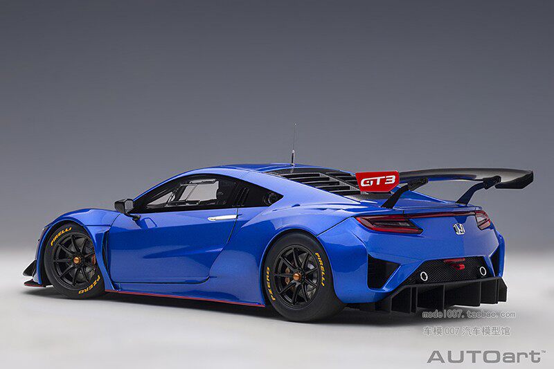 Модель машины autoart/奥拓 1/18 本田nsx honda nsx gt3 2018 汽车模型
