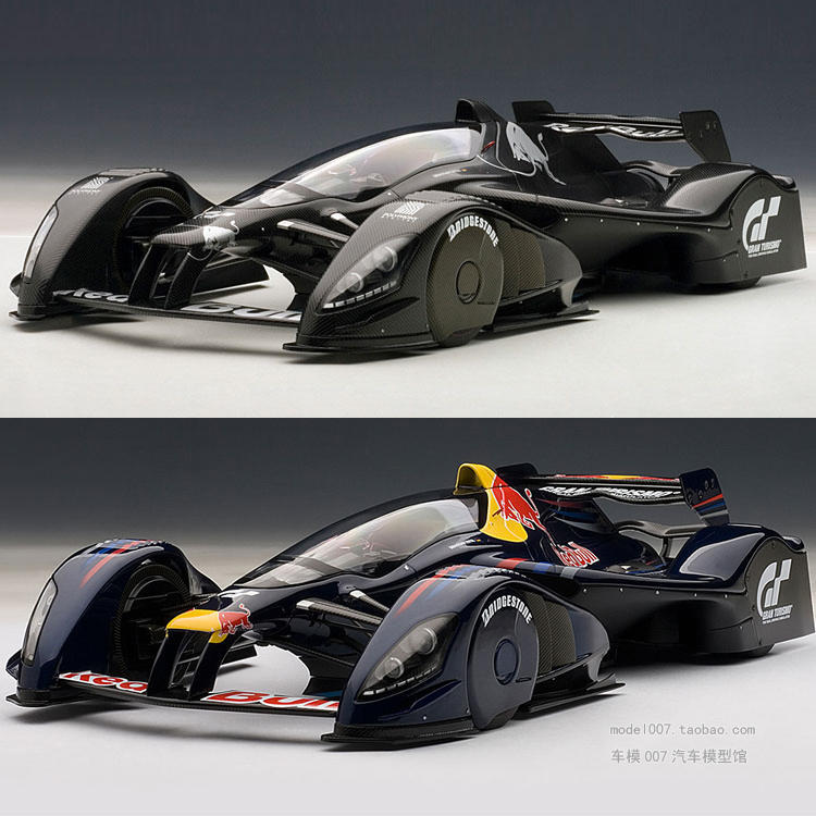 Red Bull X2010 Car Model, Auto Model, Autoart 1:18 Carbon Fiber Version, Racing Car Model
